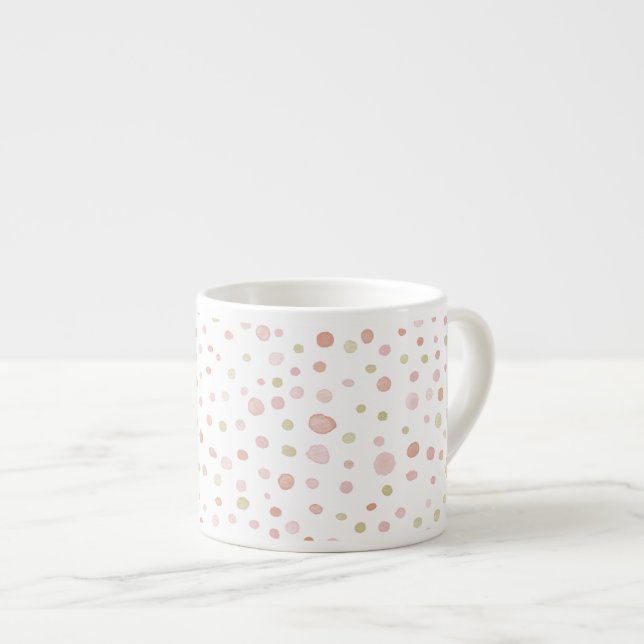 Erica Confetti Wassercolor Dots Espresso Tasse (Vorderseite Rechts)