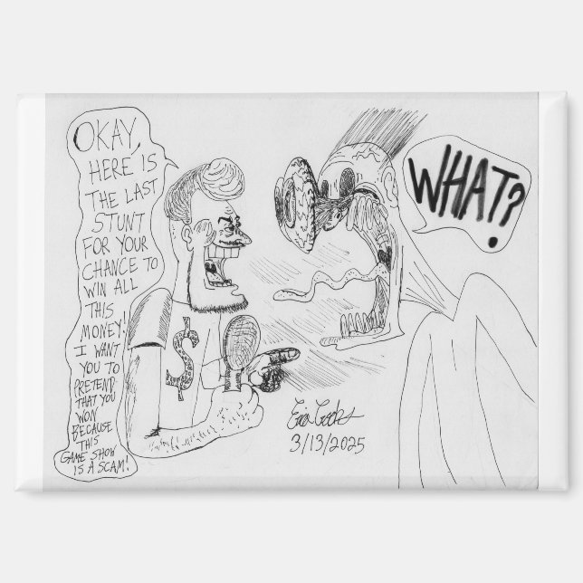 Erica Crooks Comics : Game Show scam Magnet (Vorderseite)