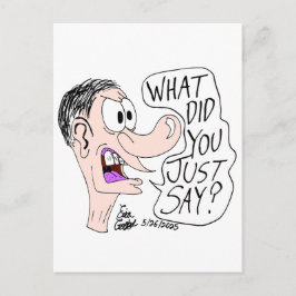 Erica Crooks Comics - What did you just say ? Postkarte