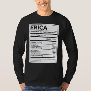 Erica Nutrition Information Problem lösen hartes W T-Shirt