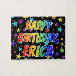"ERICA" Vorname, Fun "GLÜCK BIRTHTAG"
