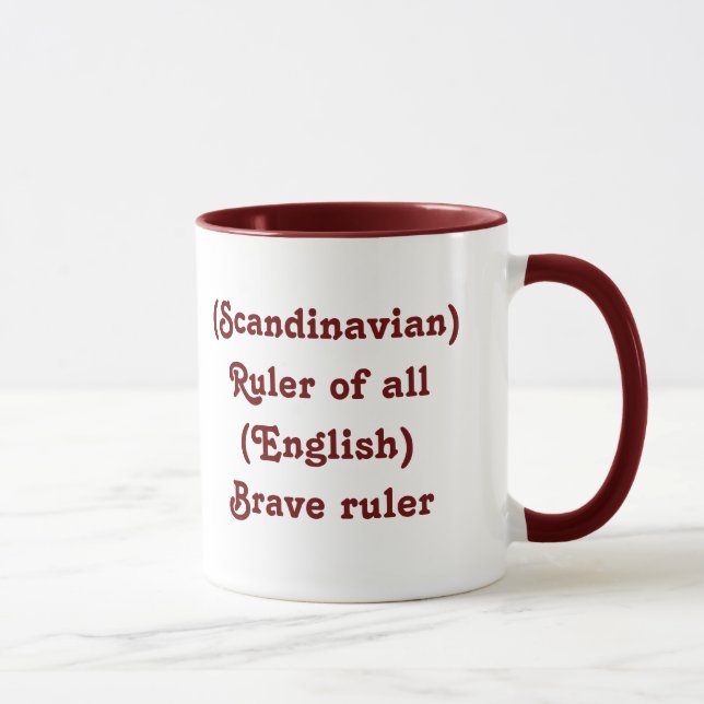 Ericbedeutungs-und -namen-Ursprungs-Tasse Tasse (Rechts)