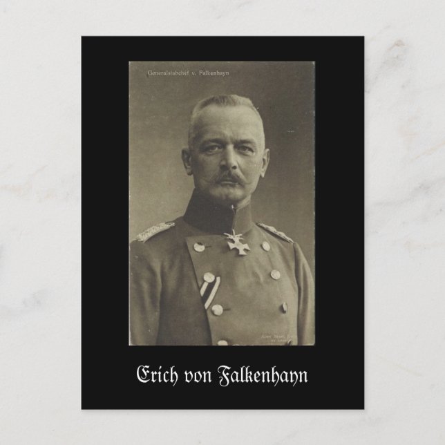 Erich von Falkenhayn Postkarte (Vorderseite)