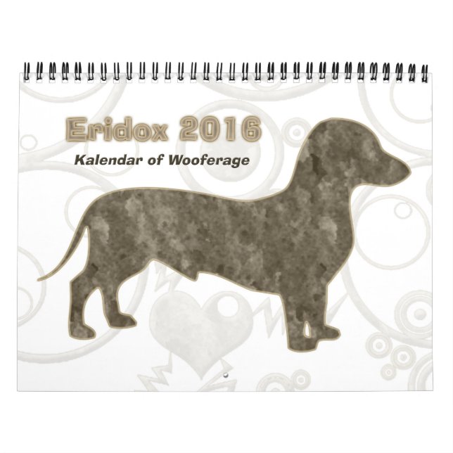 Eridox 2016 Dackel-Kalender Kalender (Titelbild)