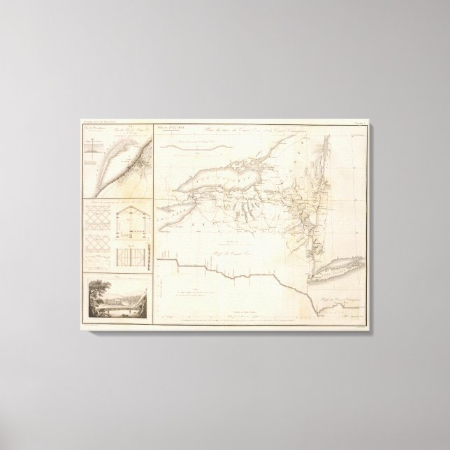 Erie Canal Leinwanddruck (Vorderseite)