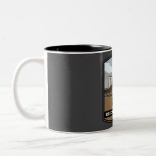 Erie Canal Trail - Radfahren Zweifarbige Tasse