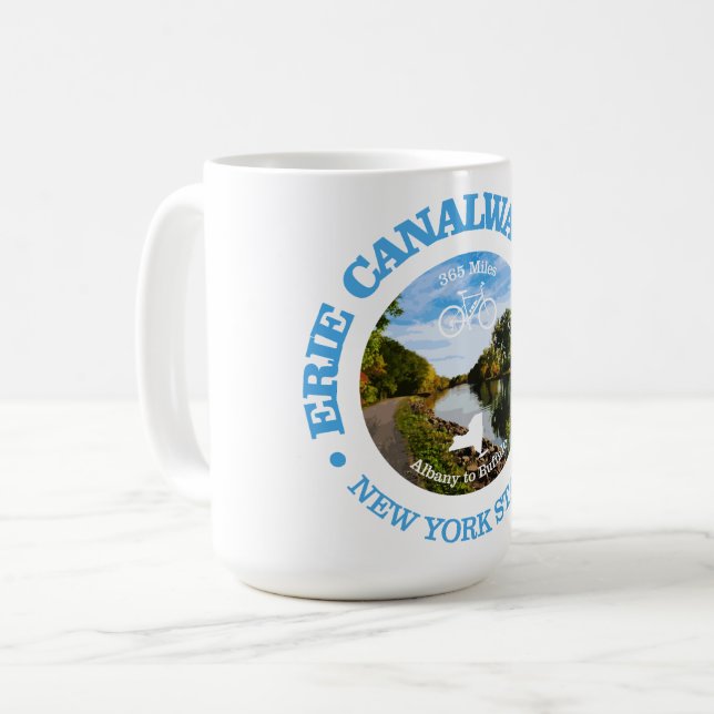 Erie Canalway Trail (Radweg c) Kaffeetasse (Vorderseite Links)