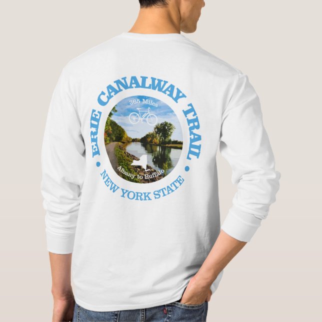 Erie Canalway Trail (Radweg c) T-Shirt (Rückseite)