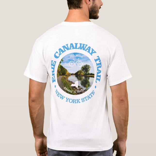 Erie Canalway Trail (Radweg c) T-Shirt (Rückseite)