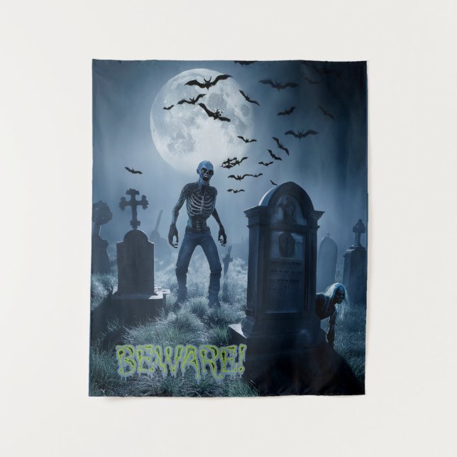 Erie Halloween Wandteppich (Vorderseite)