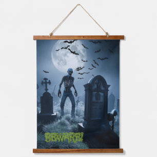 Erie Halloween Wandteppich Mit Holzrahmen