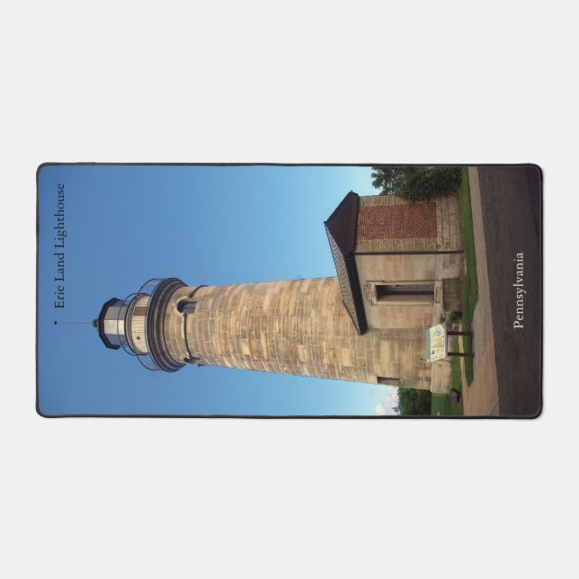 Erie Land Lighthouse Schreibtischmatte (Vorderseite)