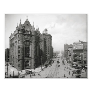 Erie Landkreis Savings Bank ~ Main & Niagara St. 1 Fotodruck
