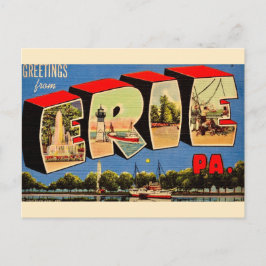 Erie Pennsylvania Greeting Postcard Postkarte