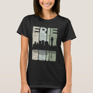 Erie Vintag Erie Pennsylvania Retro Erie Skyline T-Shirt
