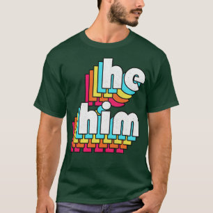 ErIhn Pronomen Retro verblasstes Design T-Shirt
