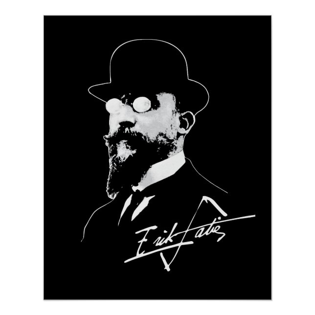 Erik Satie Poster (Vorderseite)