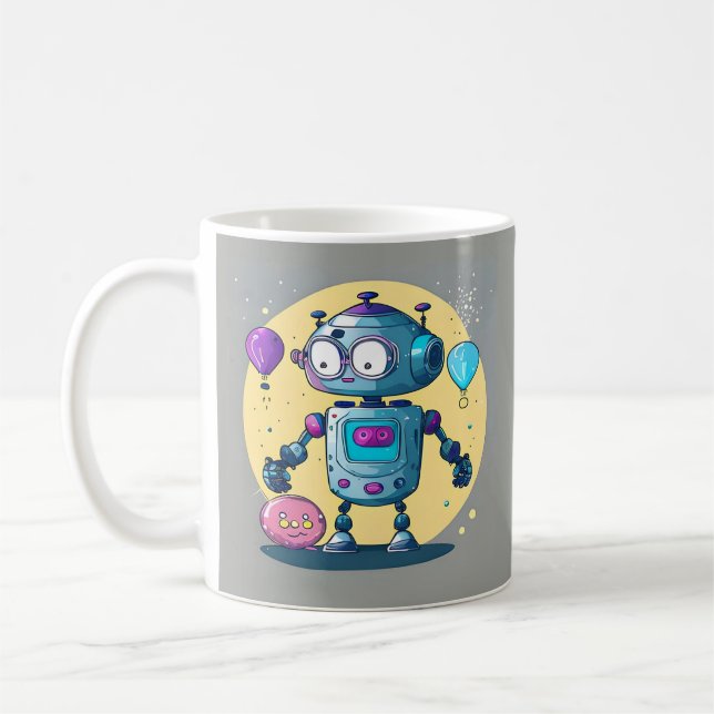 Erik the Brainy Bot Kaffeetasse (Links)