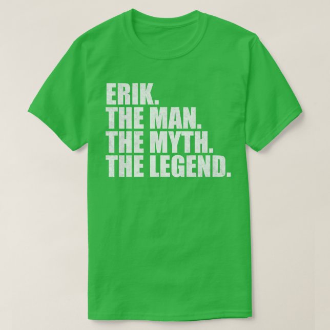 ErikErik Name Erik Vorname T-Shirt (Design vorne)
