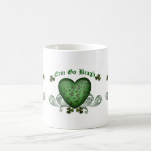 Erin bricht die irische Herz-Tasse Kaffeetasse