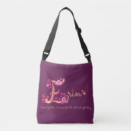 Erin E monogramme art et nom signifiant sac