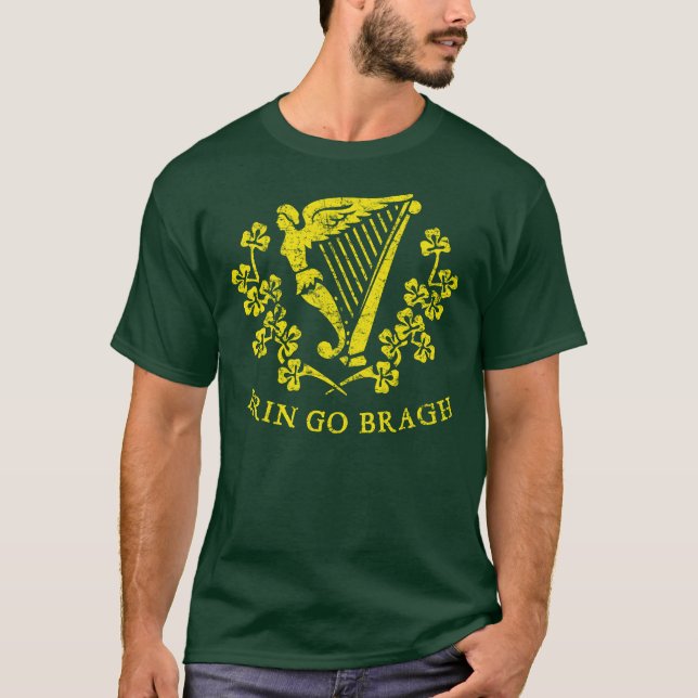 Erin gehen Bragh Harfen-T-Shirts T-Shirt (Vorderseite)
