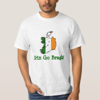 "Erin gehen Bragh" irischer Flaggen-T - Shirt