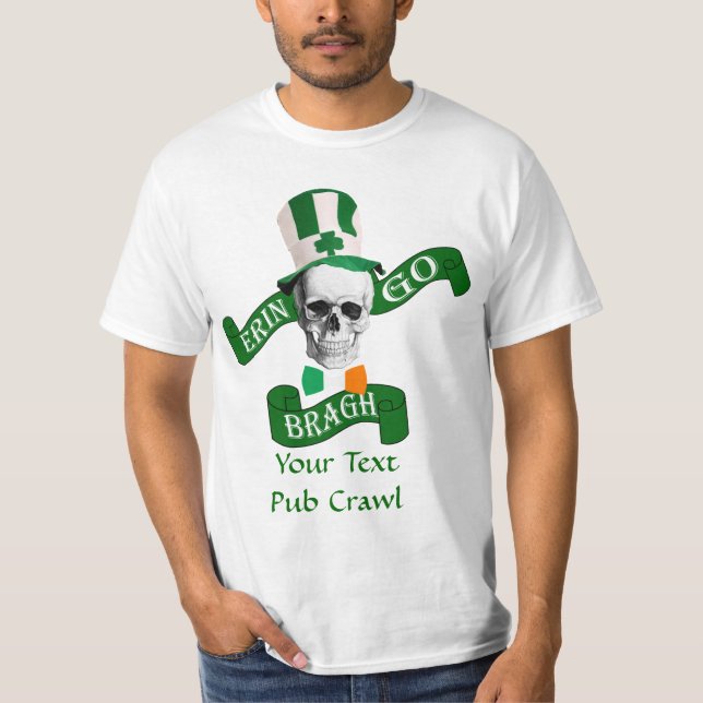 Erin gehen bragh St Patrick Tag T-Shirt (Vorderseite)