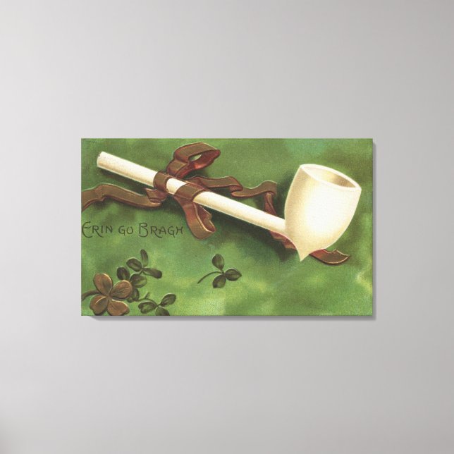 Erin Go Bragh, Elfenbein Leinwanddruck (Vorderseite)