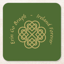 Erin Go Bragh Gold Celtic Kleeblatt