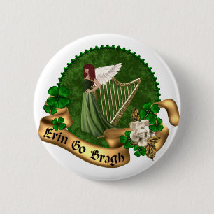 Erin Go Bragh Irisch Button