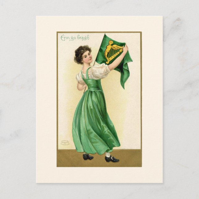 Erin Go Bragh Postkarte (Vorderseite)