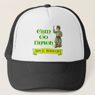 Erin Go Braugh Happy St. Patrick's Day Sprichwort Truckerkappe