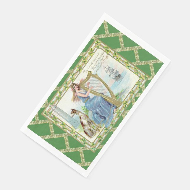 Erin Mavourneen Irish Paper Napkin Serviette (Ecke)