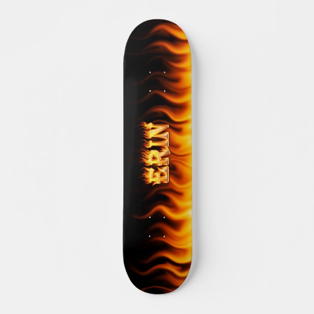 Erin Skateboard Feuer und Flammen Design. (Vorne)