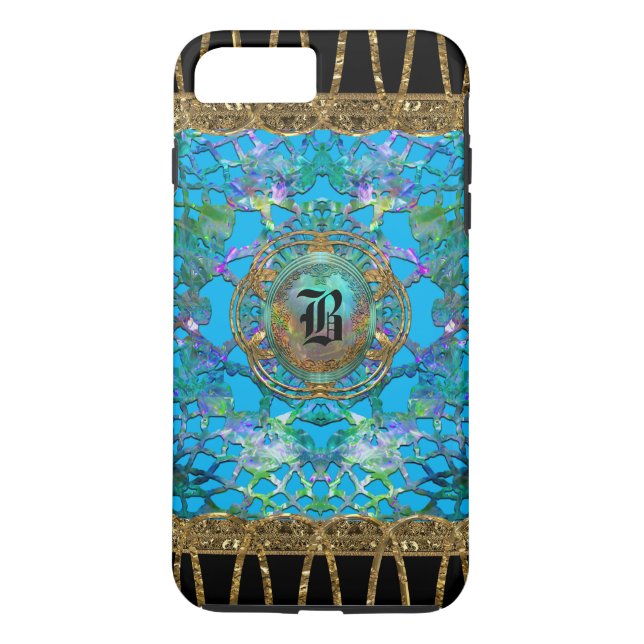 Erington Bleu Pretty Monogramm Case-Mate iPhone Hülle (Rückseite)