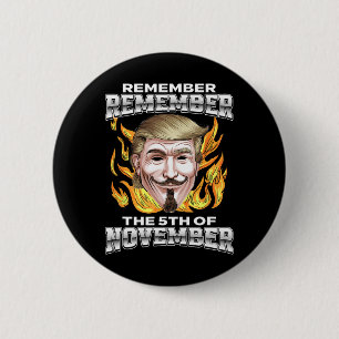 Erinnere dich Erinnere dich an den 5. November Tru Button