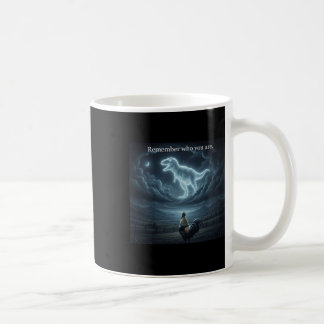 Erinnere dich wer du bist Lustiger Hühner Dinosaur Kaffeetasse