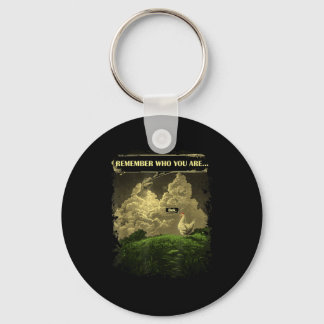 Erinnere dich wer du bist Lustiger Hühner Dinosaur Schlüsselanhänger