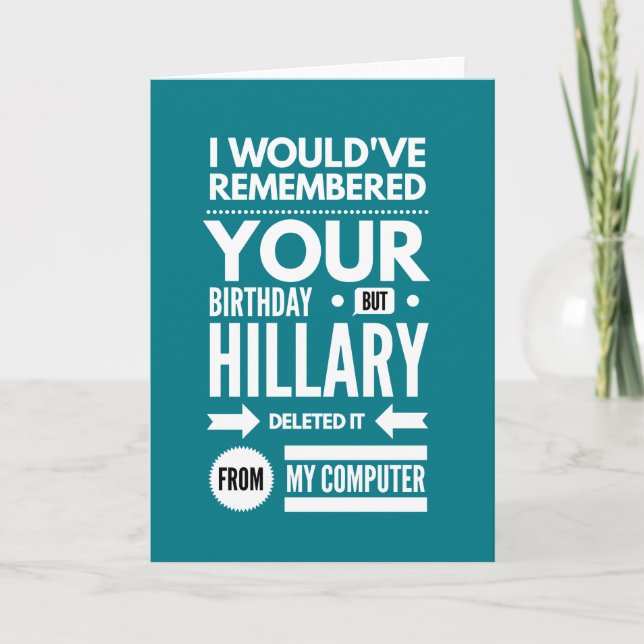 Erinnern an deinen Geburtstag Karte (Vorderseite)