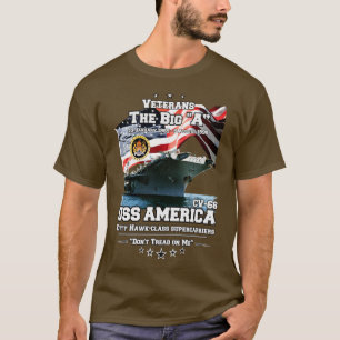 ERINNERN AN DIE USS America CVACV66 Veteranen T-Shirt