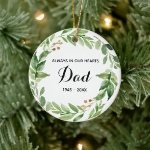 Erinnern an die Weihnachtsgeschenke des Vaters Keramik Ornament