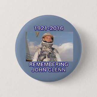 Erinnern an John Glenn-Knopf Button