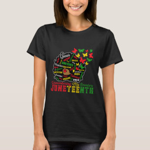 Erinnern an Juneteenth Celebrate Blac T-Shirt