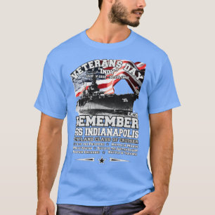 ERINNERN DER USS Indianapolis CLCA35 T-Shirt