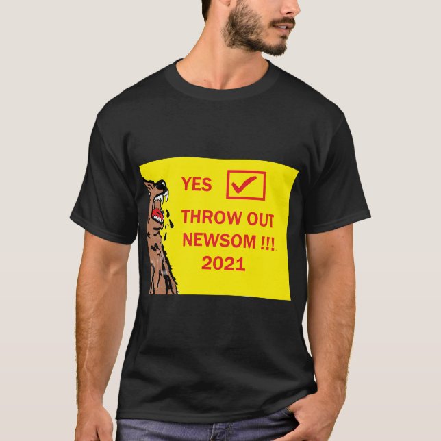 ERINNERN GAVIN NEWSOM 2021 MÄNNER T - SHIRT (Vorderseite)