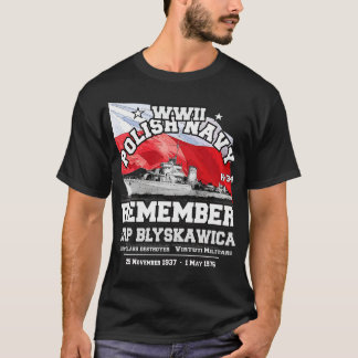 ERINNERN ORP Byskawica polnische Marine Zerstörer T-Shirt