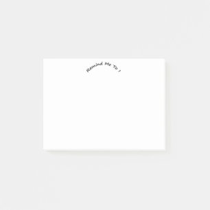 Erinnern Sie mich an Post-it Klebezettel