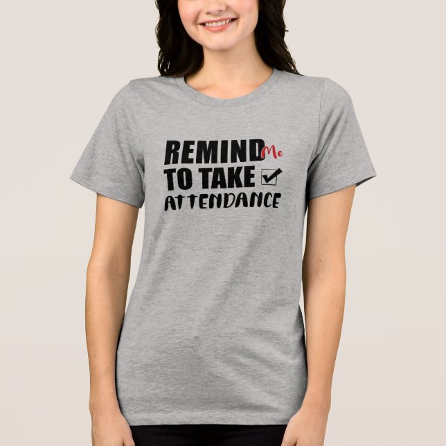 Erinnern Sie mich daran, Tri-Blend Shirt (Vorderseite)