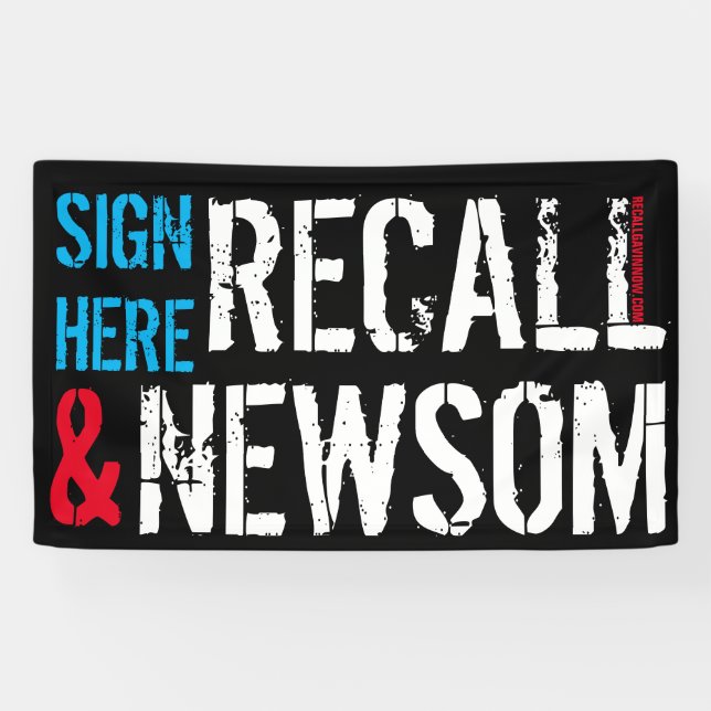ERINNERN SIE NEWSOM JETZT AN BANNER (Horizontal)